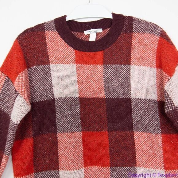 NEW Madewell Fenimore Pullover Sweater in Plaid, XS - Picture 4 of 15